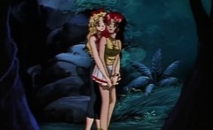 Tied Hentai Brutally Fucked By Bandits In The Forest