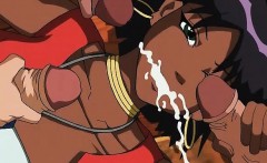 Ebony Hot Body Big Boobed Anime Babe