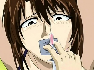 Hentai tied up sex prisoner gets body teased in group
