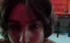 Sweet Girl Rides On A Sybian And Sucks Cock