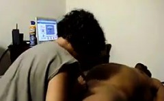 Naughty Ebony Girl On His Big Black Cock