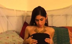 Sexy Indian Chick Does A Striptease