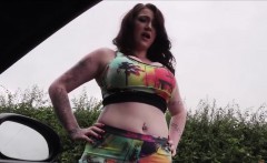 Teen Harmony Flirts And Have Sex Outdoor