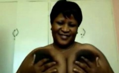 Ebony BBW With Large Breasts