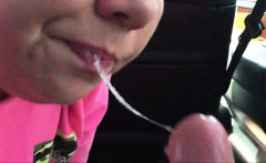 Chunky Chick Eating Cock - Closeup
