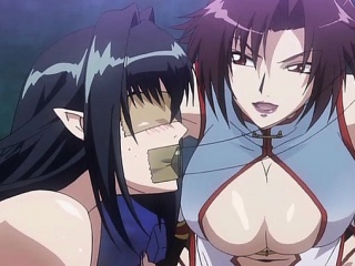 Bondage hentai vibrating her ass and pussy