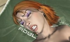 3d Hentai Gets Drilled By Snake Monster