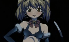 Bondage Anime With Muzzle Threesome Fucked