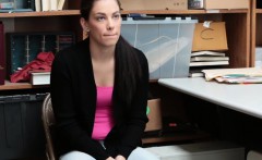 Hot Brunette Thief Bobbie Punished For Stealing