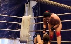 Lesbian Domina Wrestling With Pretty Babe
