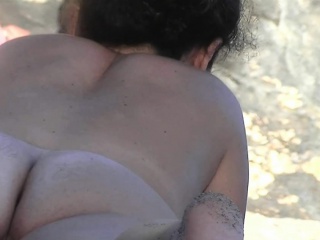 Nudist beach shaved and hairy pussies on it today