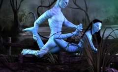 Neytiri getting fucked in Avatar 3D porn parody