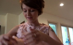 Hot Girlfriend Footjob And Creampie