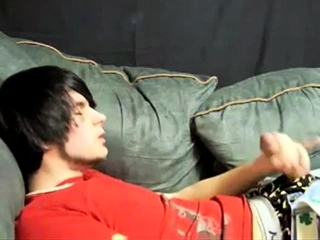 Cute boyfriend masturbates his cock