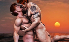 3D Gay Superheroes and Supervillains!