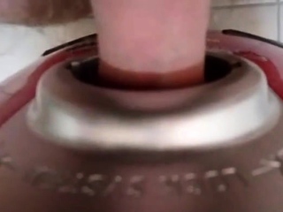 The vacuum cleaner hole and cumshot inside