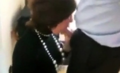 French Secretary With Intensive Blowjob And Swallowing