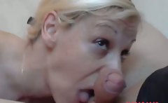 Sexy mature milf sucks a big cock