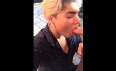 Latino Bitch Swallows Huge Load Hung White Thug