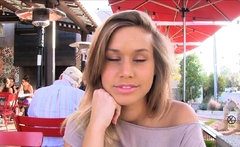 Overwhelming Blonde Kennedy Leigh Is Taking Off Her Clothes