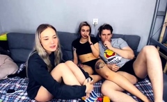 Webcam teens threesome party