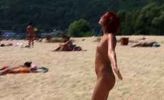 Me in nudists public beach