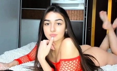Brunette Solo Webcam Masturbation