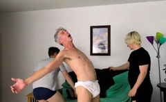 Stepdad Richard Lennox Receives Wedgie From His Stepsons