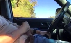 Daddy in the car play and cum