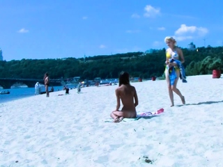 Young nudist fresh hotties caught on a hidden camera