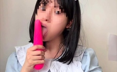 Asian japanese plays with anal toys