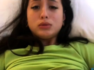 Brunette amateur blowjob and cock riding to earn some cash