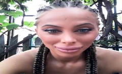 Amateur striptease and Solo masturbation