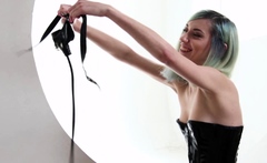 Blonde emo amateur solo masturbation