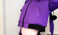 Tiny small tits shemale gets stuffed