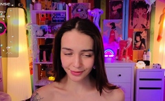 Amateur Webcam Teen Flashes Masturbates