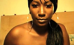 Pussy toying ebony