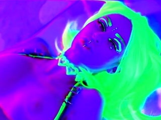 Jewelz Blu - NeoN DeMoN - Trippy Tease and Dildo Fun