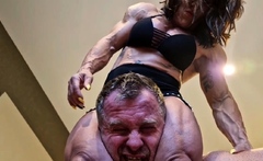 European amateur brunette rides big dick