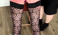 Spanked in Stockings and Thong - OnlyFans / Instagram