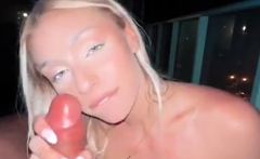 TheRealBrittFit Nude Balcony Blowjob OnlyFans Video Leaked
