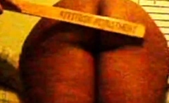 Bent over for the ruler