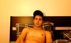 Twink's Amateur Striptease And Webcam Jerk Off Session