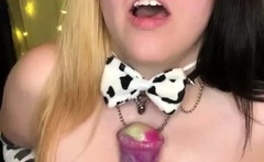Cute amateur webcam teen girl toying pussy on webcam