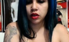 Big boobs milf masturbates with her dildo