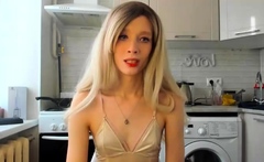 blonde teen pregnant girl has her pussy masturbated