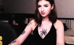 Beautiful Teen Brunette Jessica Sinn Masturbates