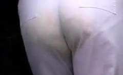 Amateur hottie fucked outdoor in public