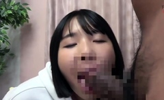 Tan Japanese gyaru in POV handjob blowjob rimjob orgy
