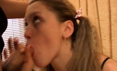 Admirable blonde honey gets banged really hard